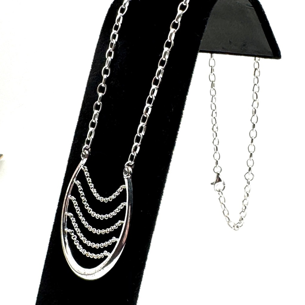Modern Sterling Silver Necklace